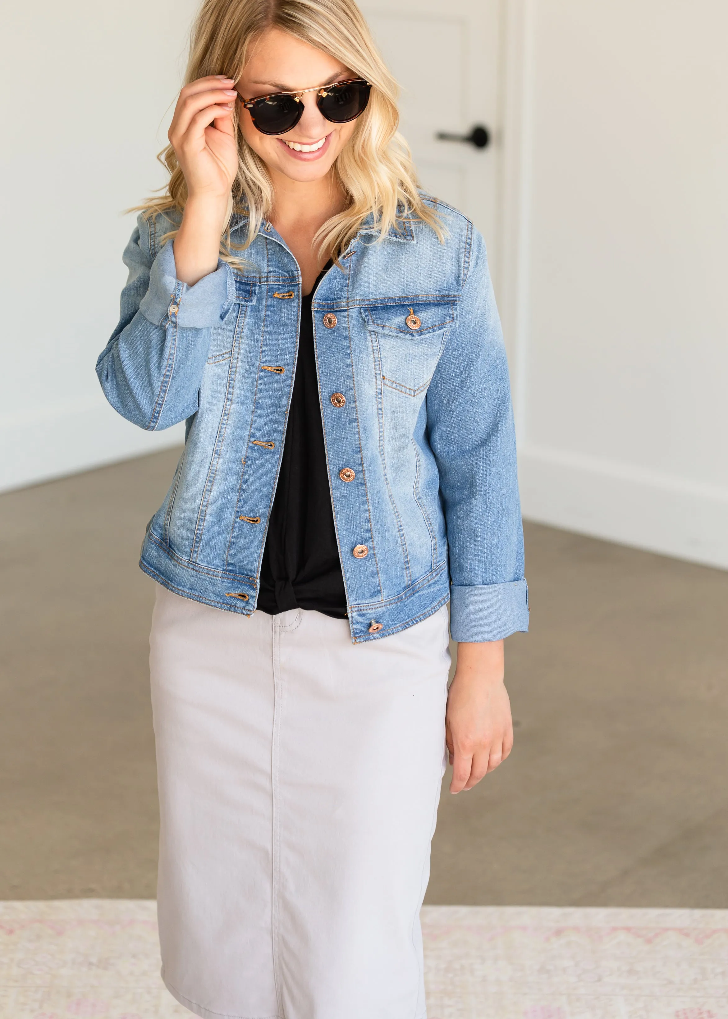 Lightweight Denim Jean Jacket