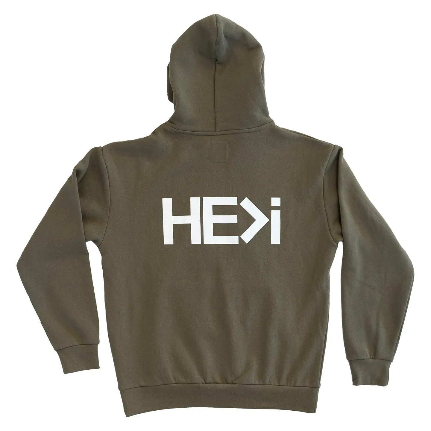 LOGO PULLOVER HOODIE IN OLIVE