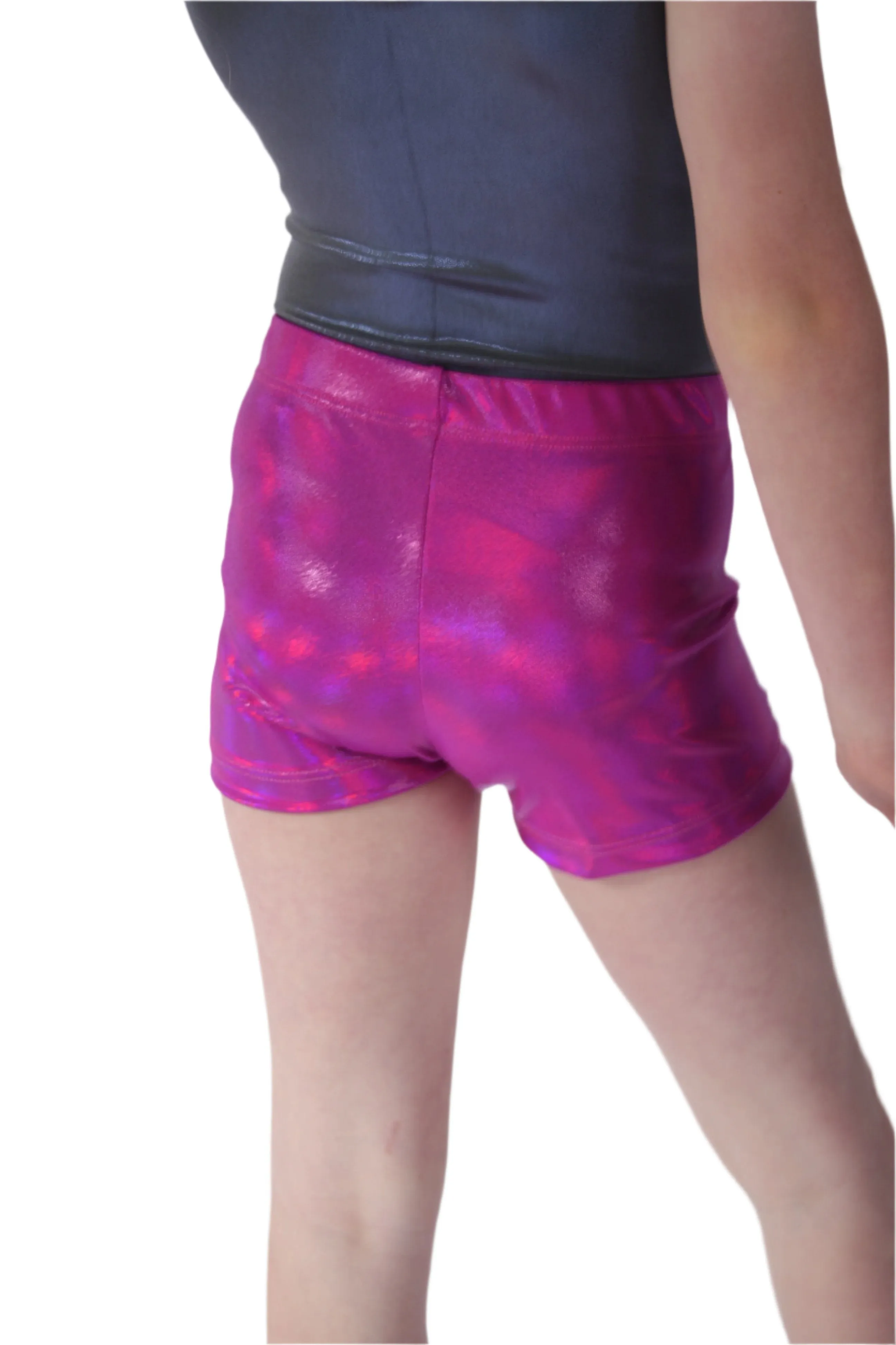 Magenta Holo Mystique Shorts