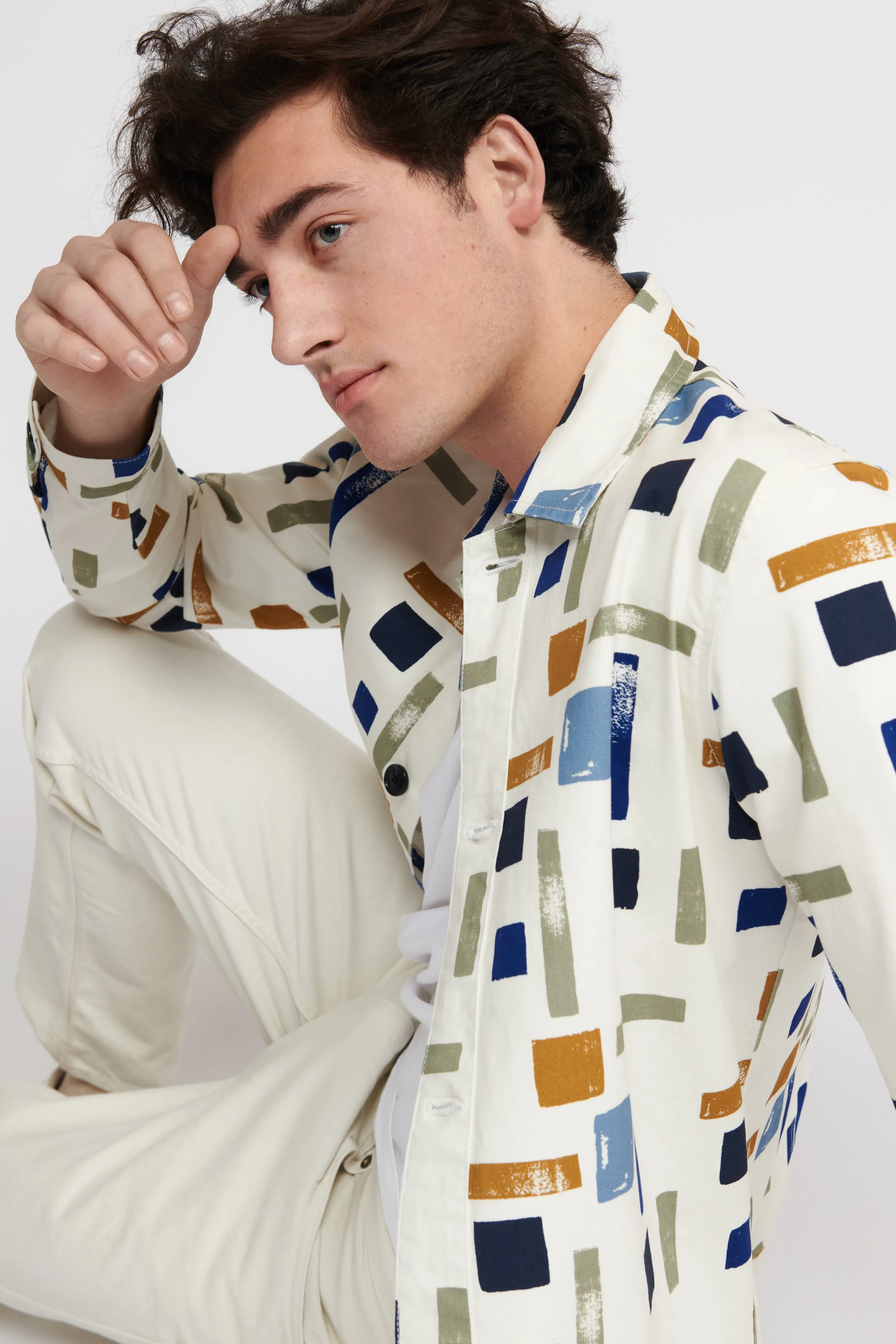 Matinique® MAGrout Unique Print OverShirt/Off White - New HS24