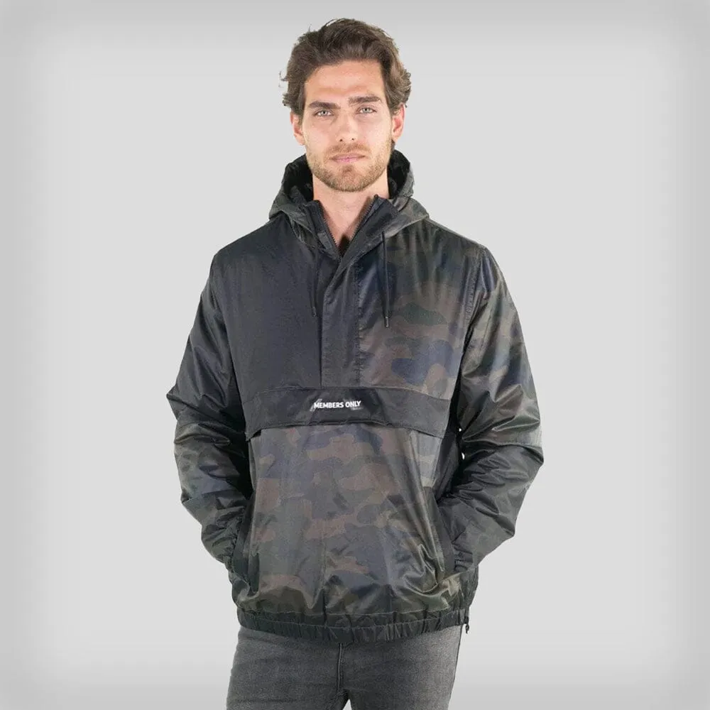 Members Only Men's Camo Popover Jacket