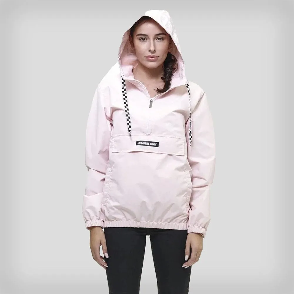 Members Only Women's Poly Taslon Pullover Jacket with hood