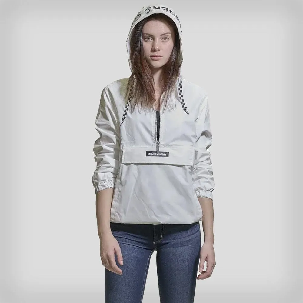 Members Only Women's Poly Taslon Pullover Jacket with hood