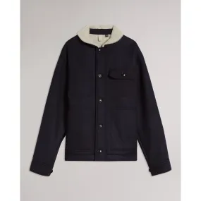 Men Mmo-Jansky-Bonded Wool Jacket - Navy