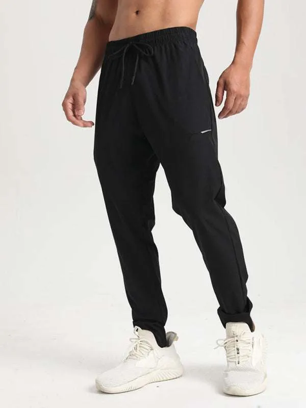 Men's quick-drying elastic outdoor casual running fitness training trousers