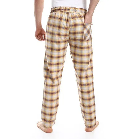 Men's Summer Check Pants - Mostarda