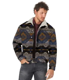 Men's Wrangler Jacquard Sherpa Lined Jacket