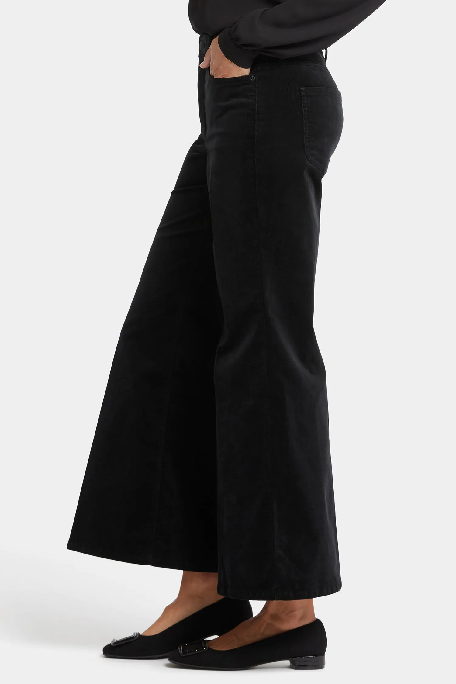 Mia Palazzo Ankle Pants - Black