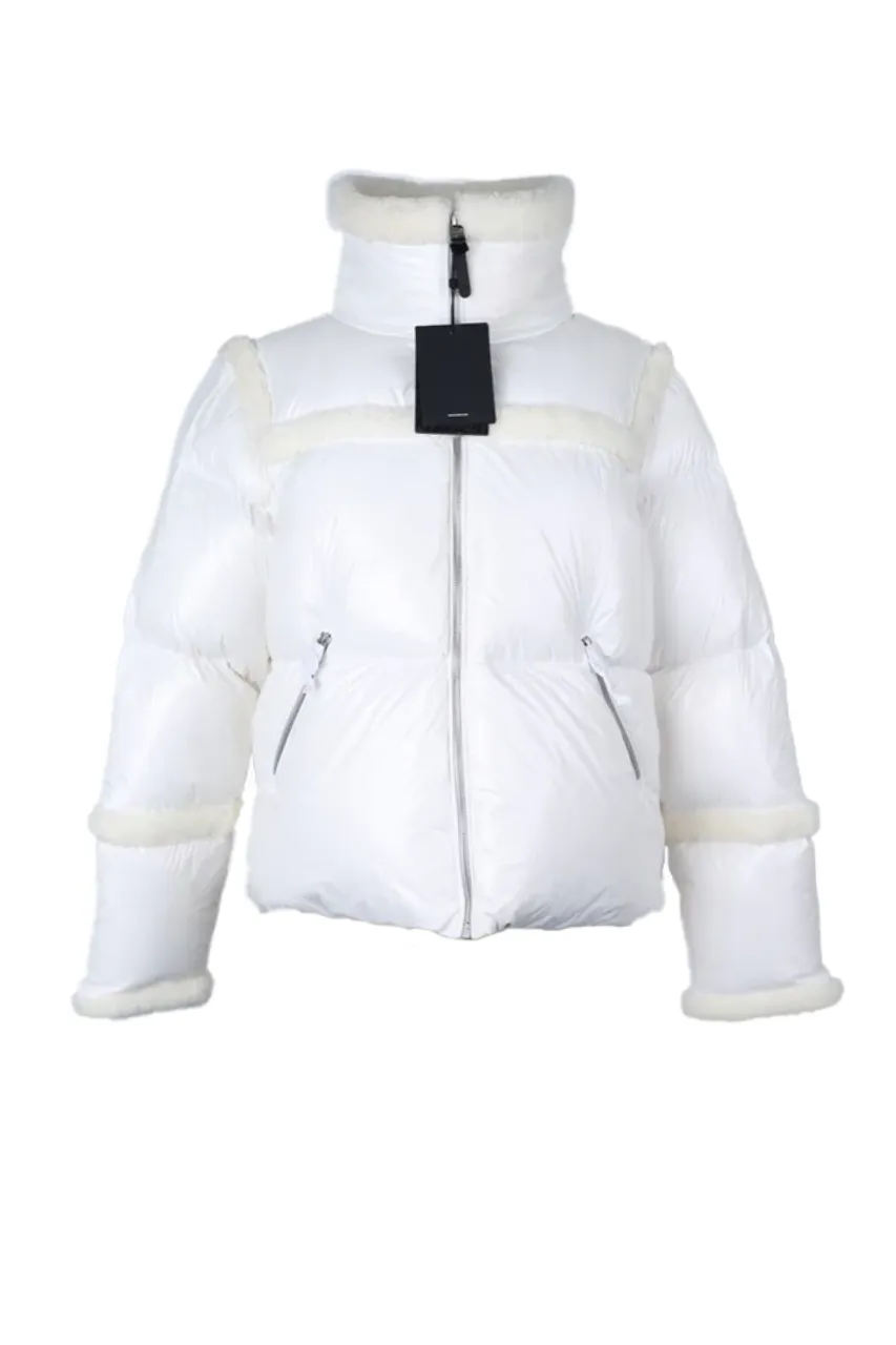 Miya Down Filled Puffer Jacket W/ Sherpa Trim