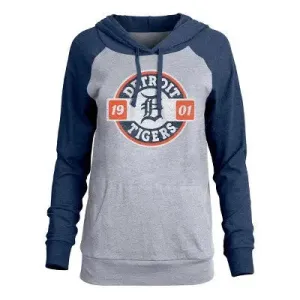 MLB Detroit Tigers Women's Lightweight Bi-Blend Hooded T-Shirt - XS