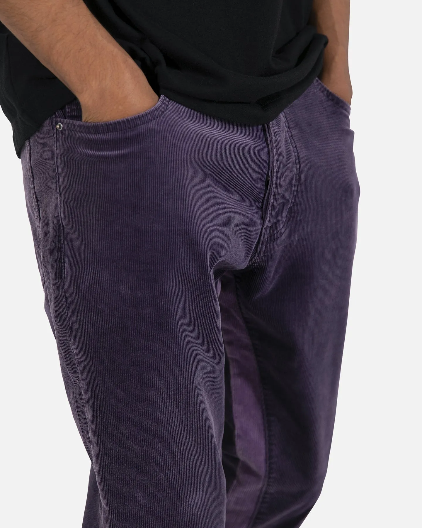 MNML B428 Corduroy Flare Denim Pants Purple