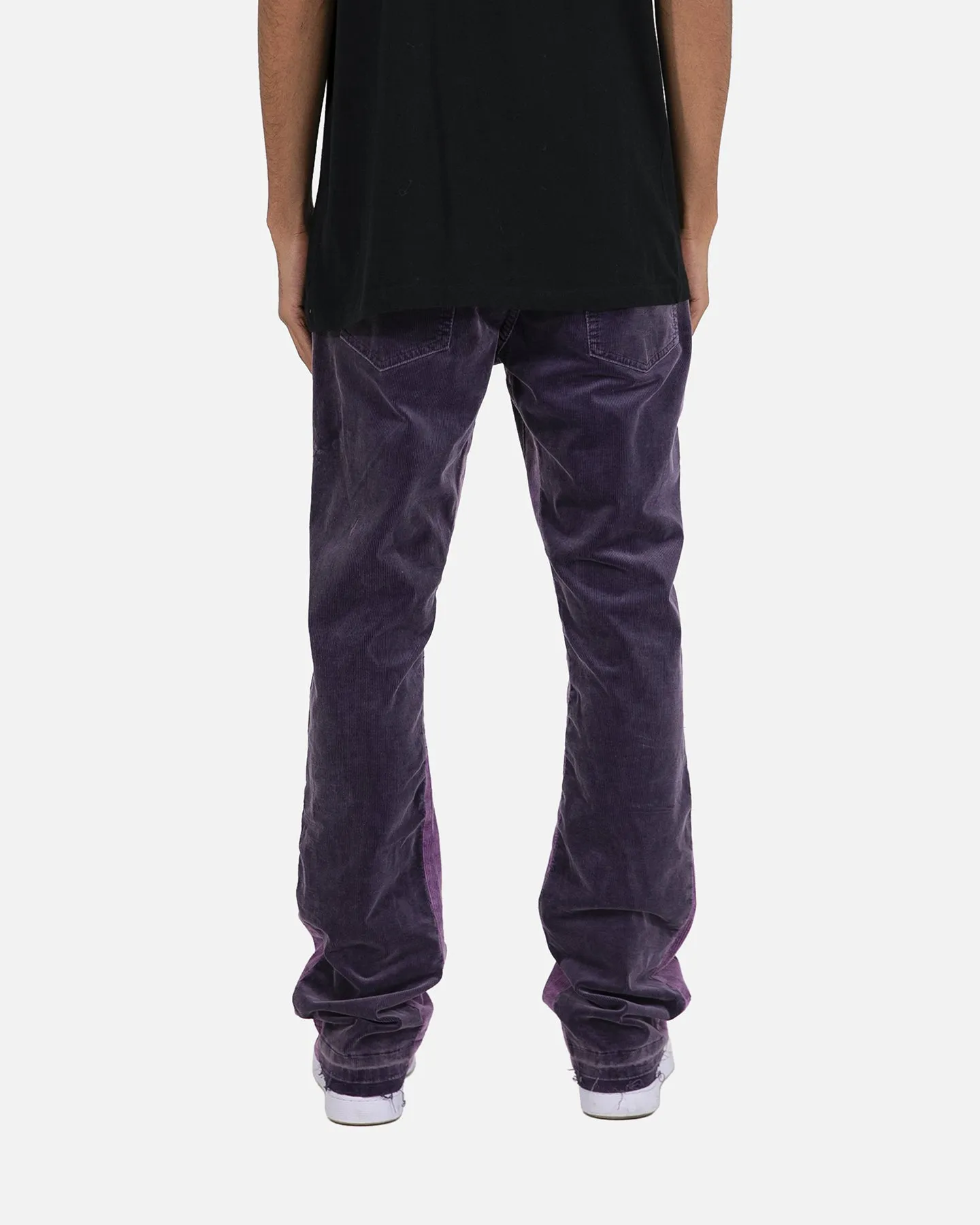 MNML B428 Corduroy Flare Denim Pants Purple