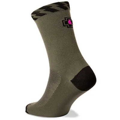 Muc-Off Rider Socks Green,Us Size 7-9 Technical Rider Socks  Apparel