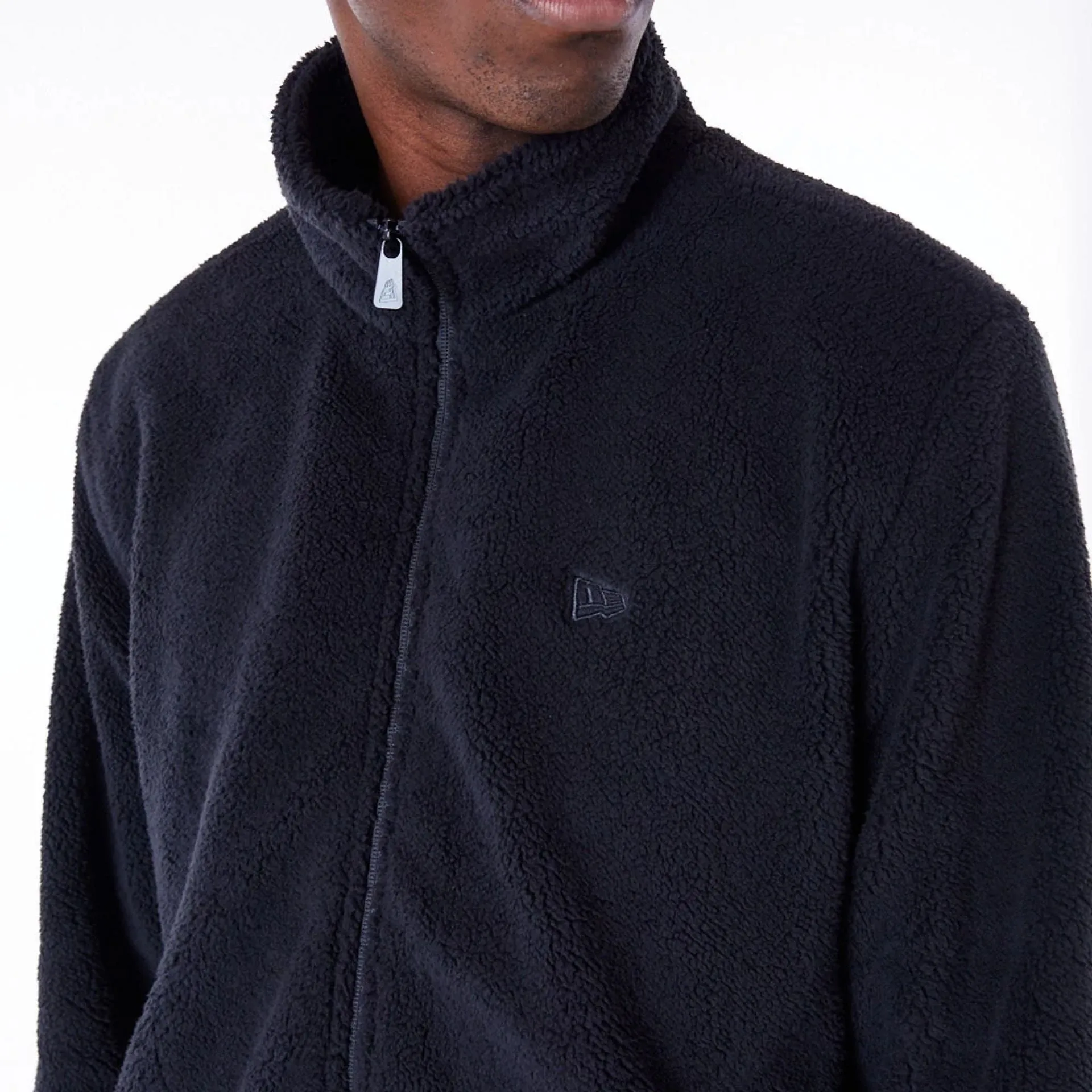 New Era Black Sherpa Jacket