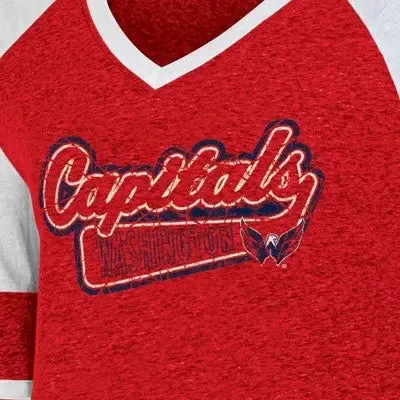 NHL Washington Capitals Women's Long Sleeve Dark T-Shirt - L