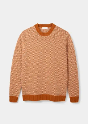 Orange Tile Fair-Isle Jumper