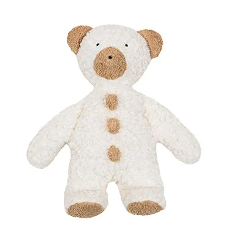 Organic Cotton Teddy Bear with Sheep's Wool 11"