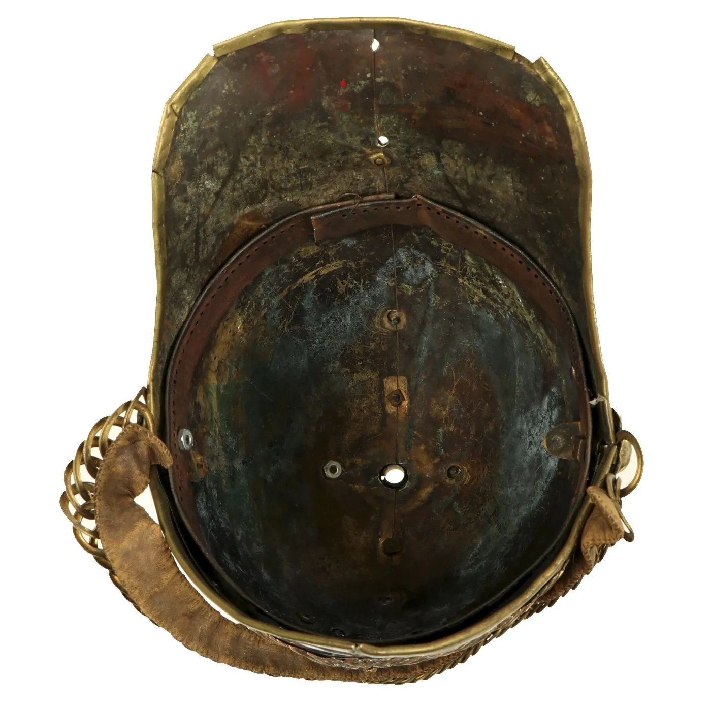 Original British Victorian 6th Inniskilling Dragoons Other Ranks Parade Helmet with Chin Scales