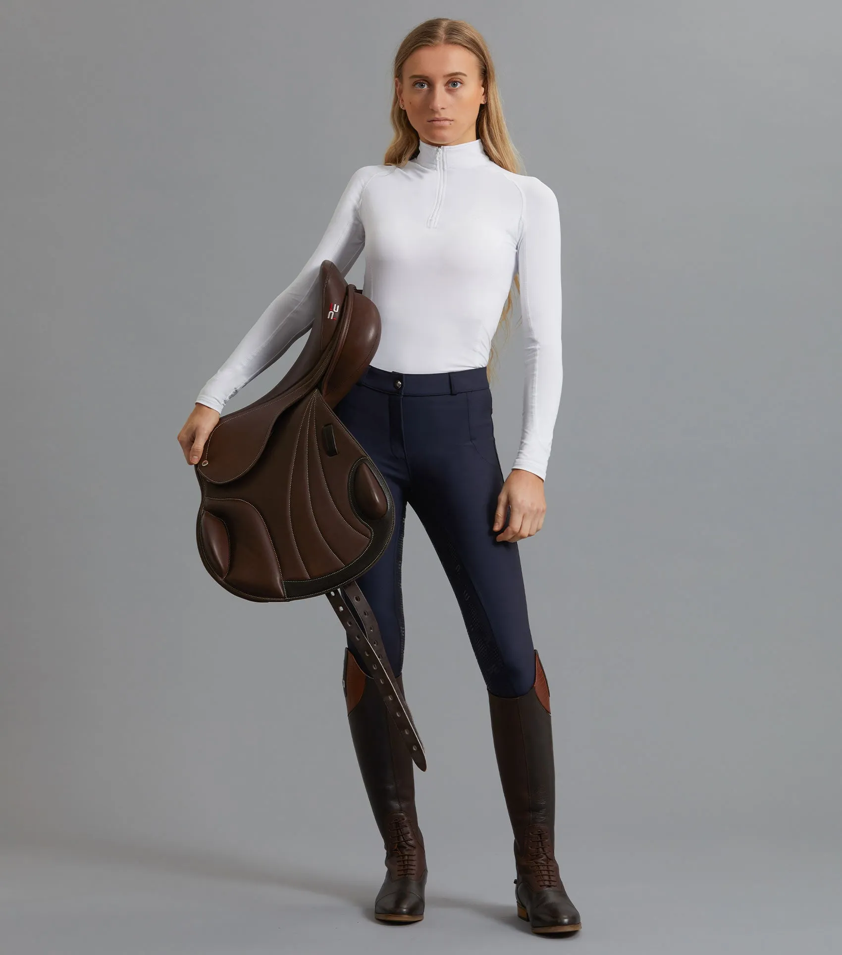 Pandora Ladies Full Seat Gel Riding Breeches Navy