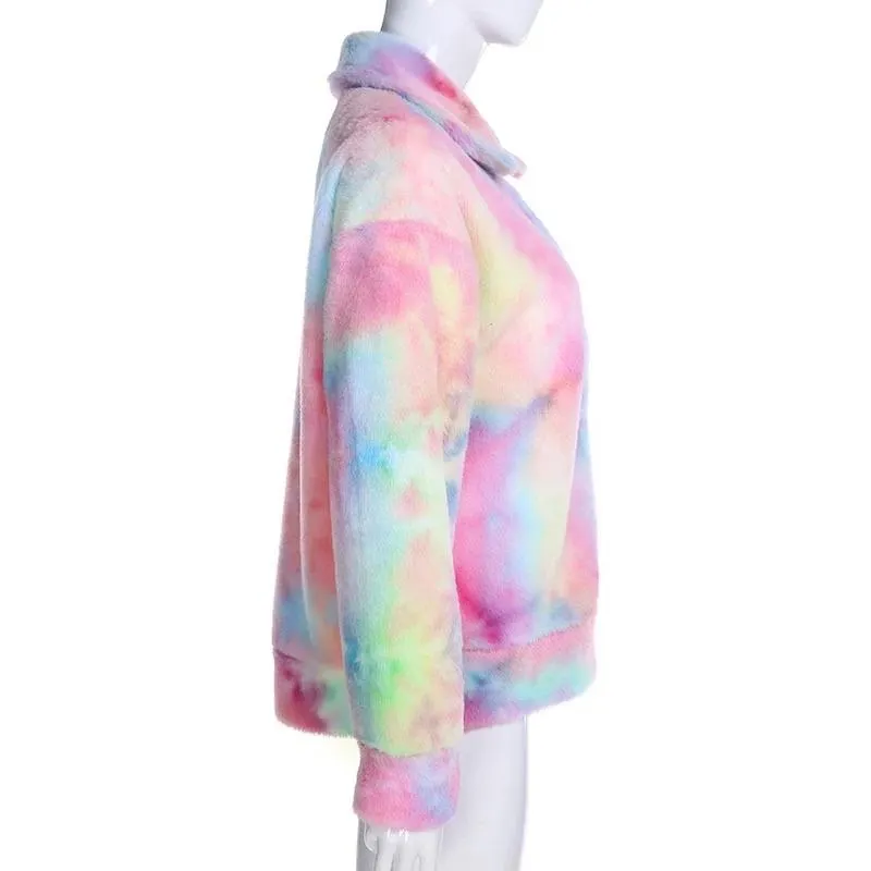 Pastel Rainbow Teddy Jacket 💘🍭