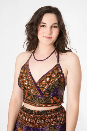 Peacock Feather Halter Top