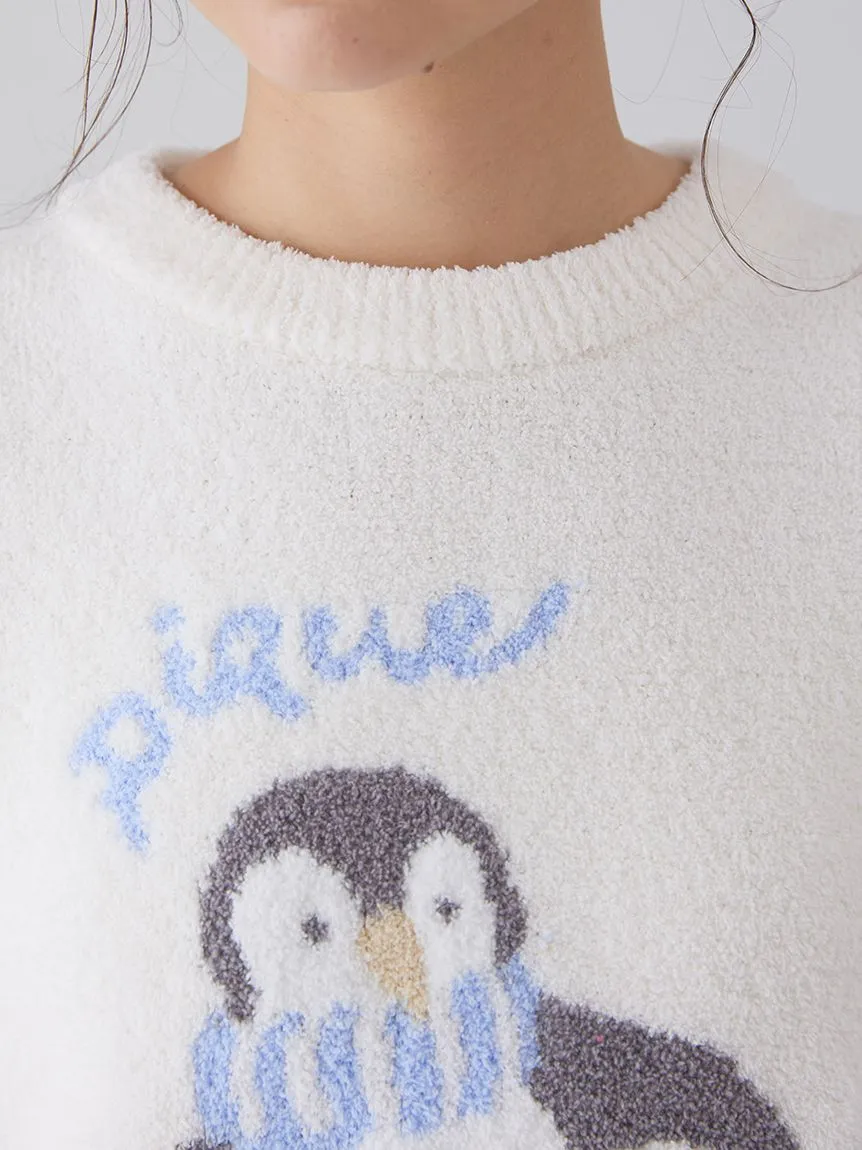 Penguin Jacquard Pullover Sweater