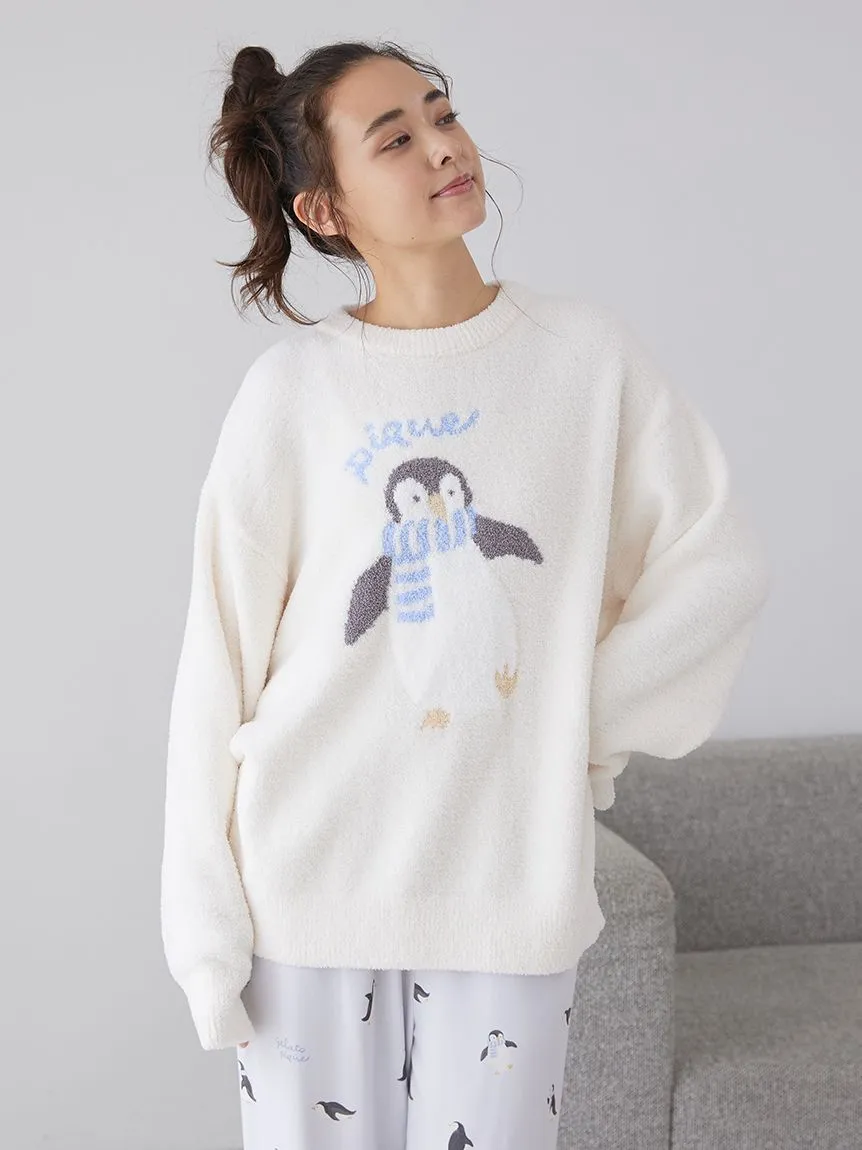 Penguin Jacquard Pullover Sweater