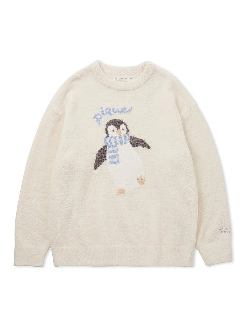 Penguin Jacquard Pullover Sweater