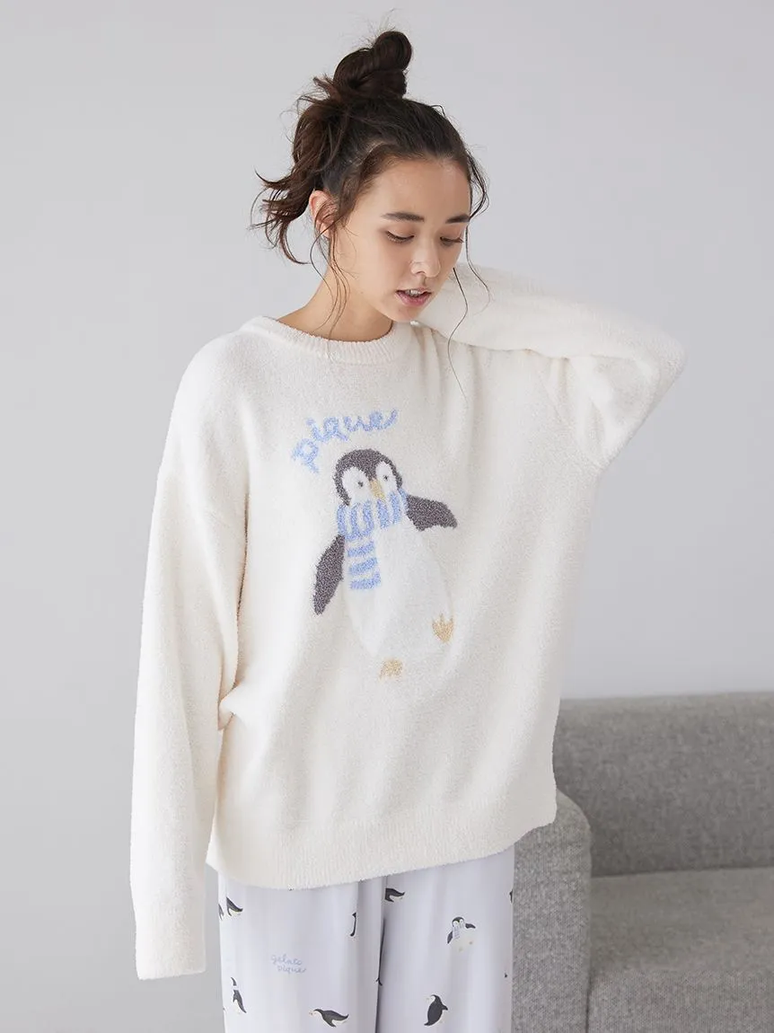 Penguin Jacquard Pullover Sweater