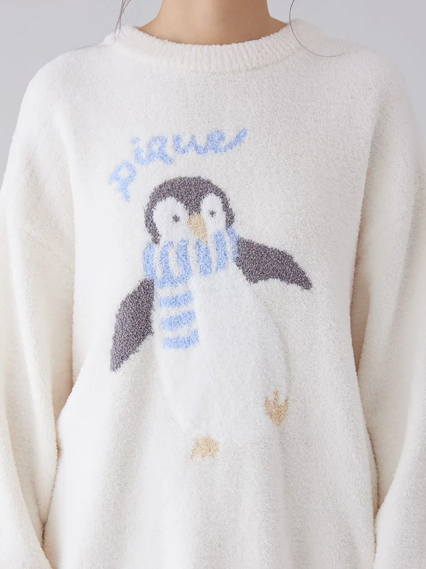 Penguin Jacquard Pullover Sweater