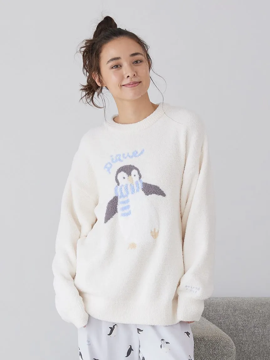 Penguin Jacquard Pullover Sweater