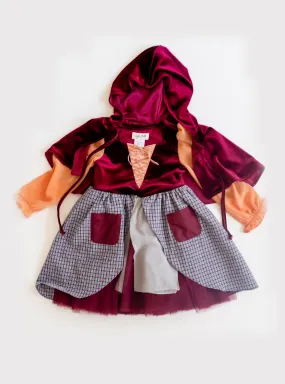 Plaid Witch Sister Dress   Cape