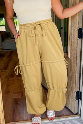 Plus Size Drawstring High Waist Pants