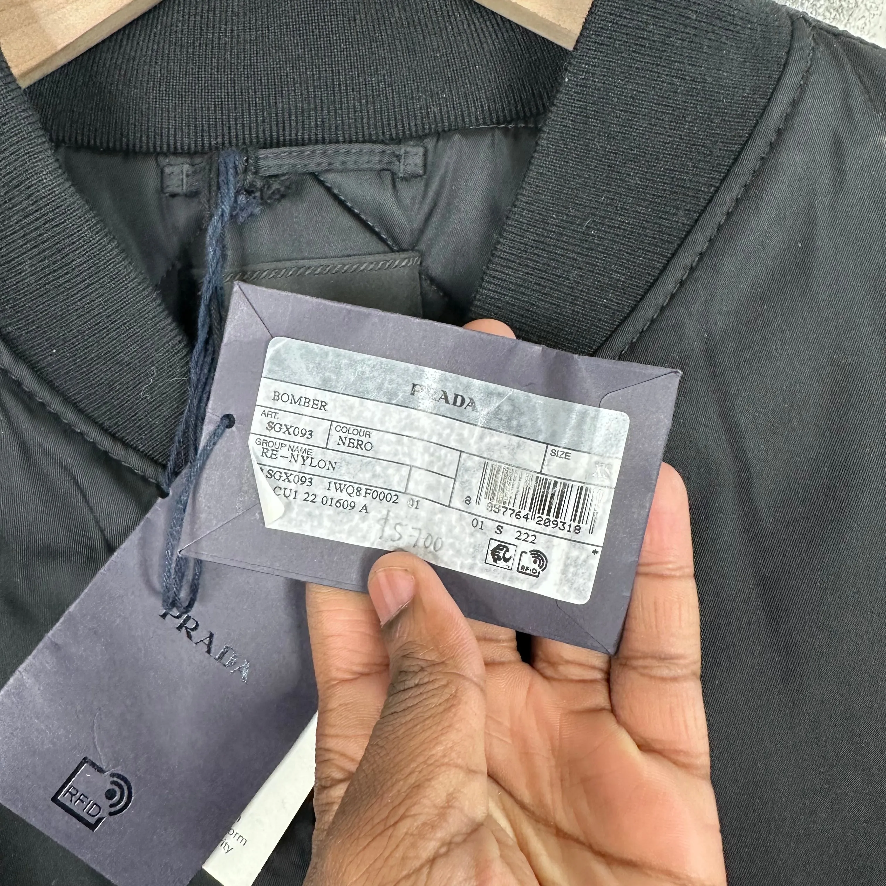 Prada Belted Pouch Nylon Jacket