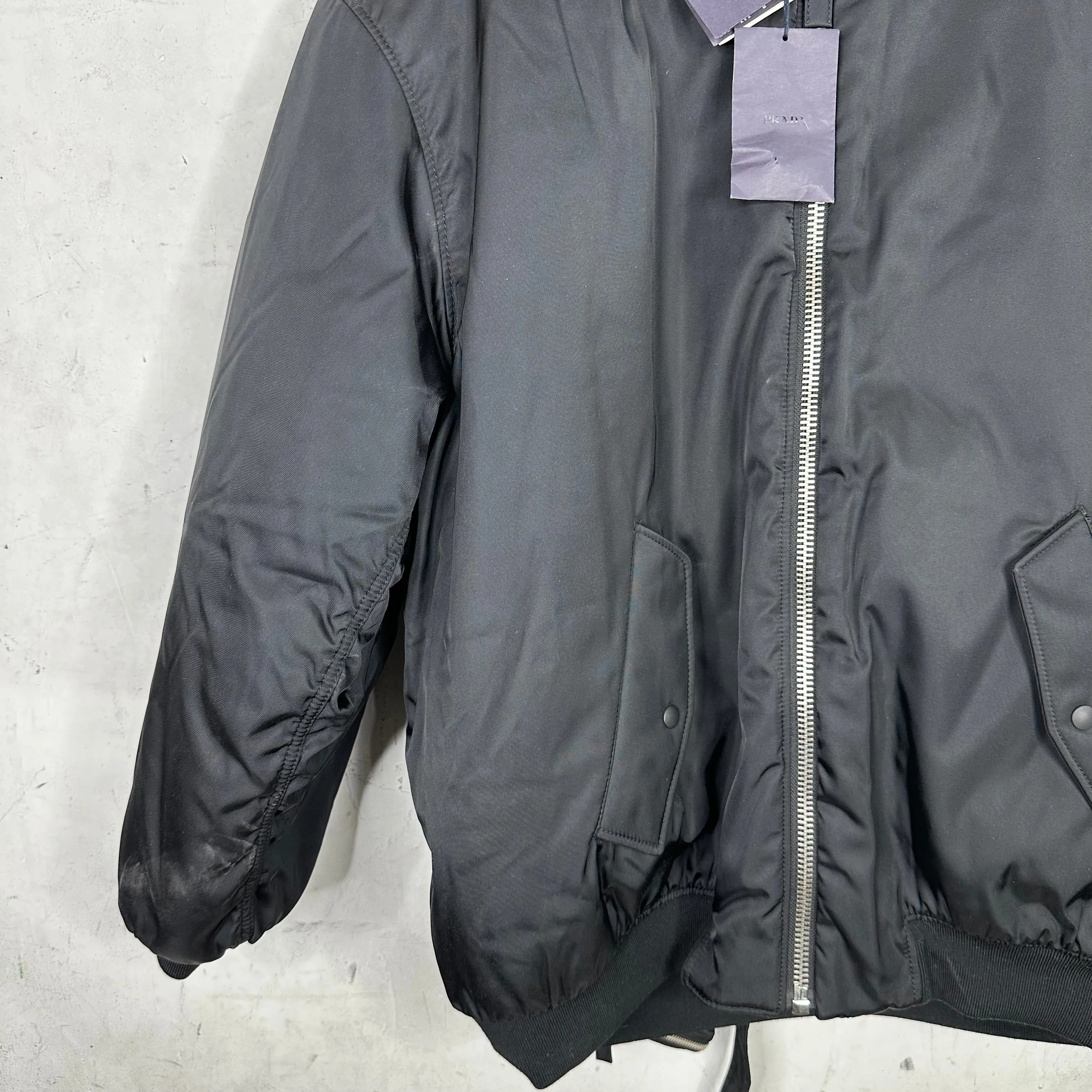 Prada Belted Pouch Nylon Jacket