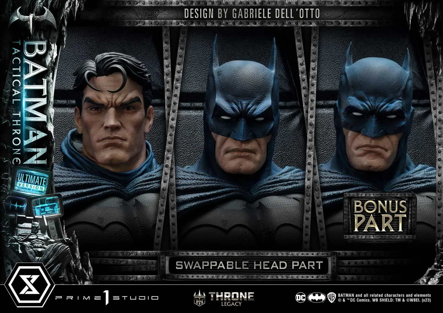 PRE-ORDER: Prime 1 Studio Batman Tactical Throne "Design by Gabriele Dell'Otto" Ultimate Bonus Version LE 500 1/4 Scale Statue