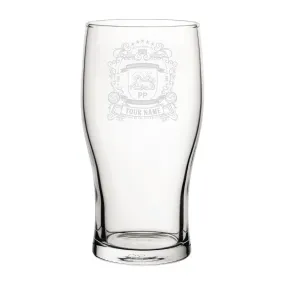 Preston North End Coat Of Arms Custom Pint Glass