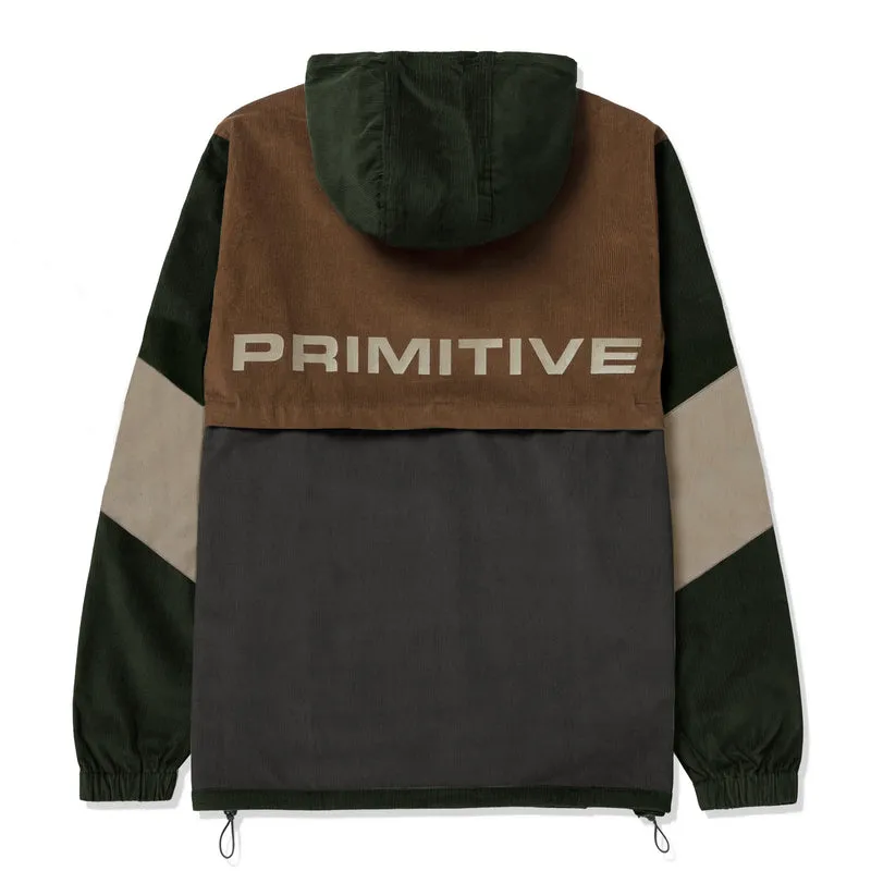 Primitive Blocked Corduroy Anorak - Olive