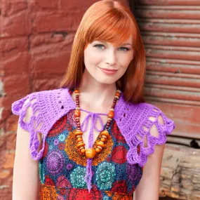 Red Heart Crochet Mini Capelet