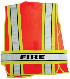 Reflective Duty Vest with Fire ID (Orange)