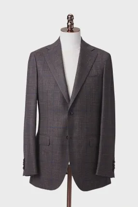 Royal Plaid Italian Wool-Silk Blend Jacket