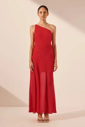 SHONA JOY - Amina One Shoulder Maxi Dress