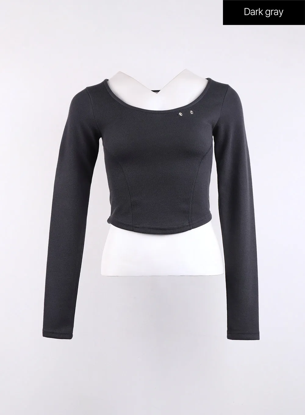 Slim U-Neck Crop Top CJ422