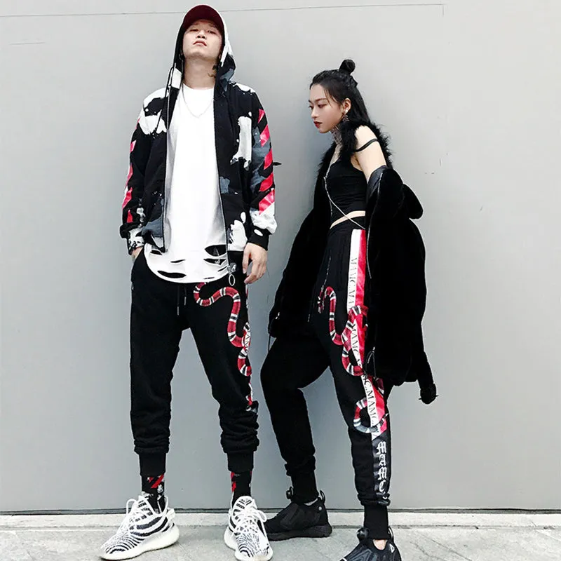 Snake 3D Prints Streetwear Fashion Men Jogger Pants