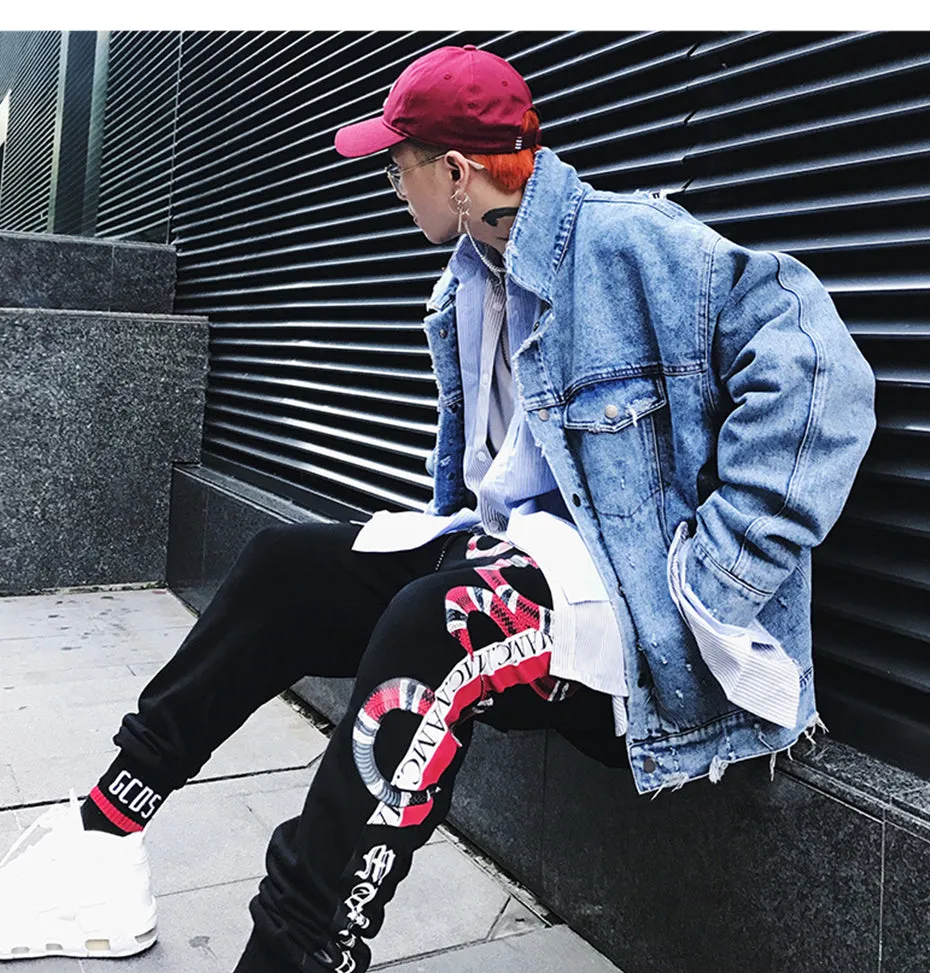 Snake 3D Prints Streetwear Fashion Men Jogger Pants