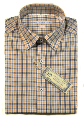 Southern Tide GPS Plaid Tailored S/S Sport Shirt/Horizon