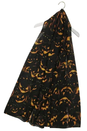 Spooky Pumpkin Head Scarf