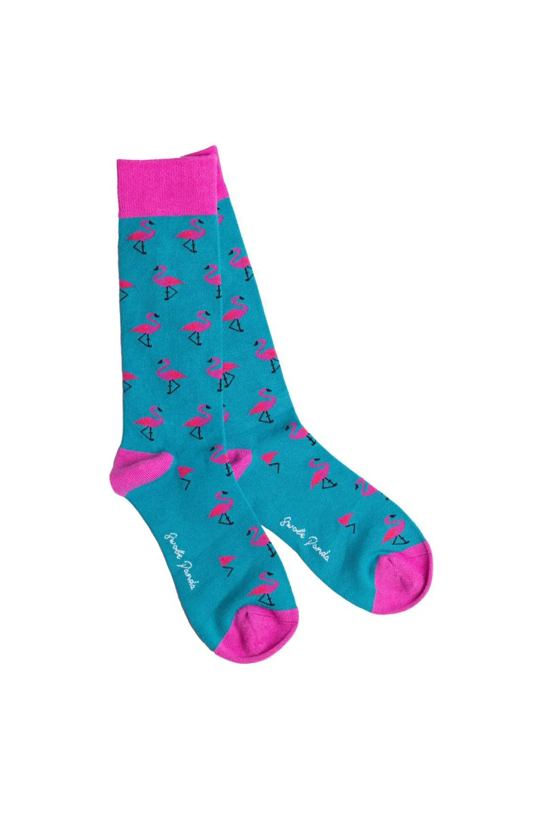 Swole Panda Flamingo Bamboo Socks