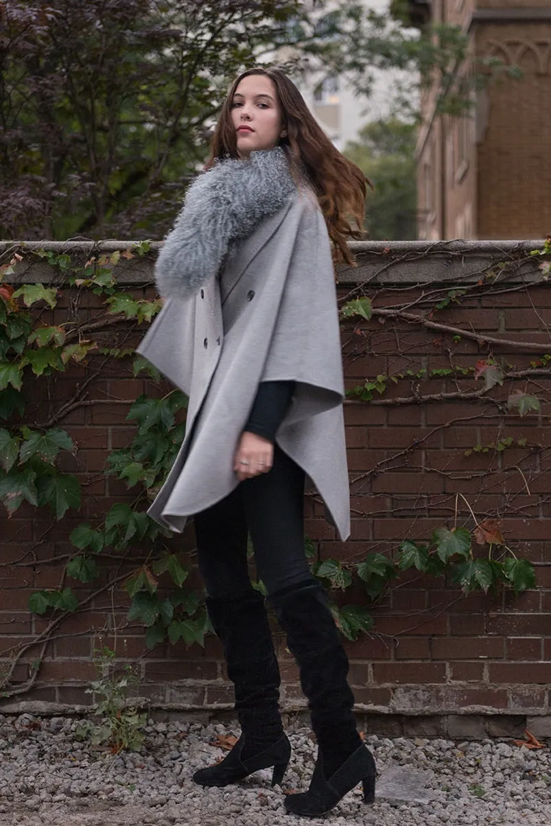 Tailored Cape Neutral Grey