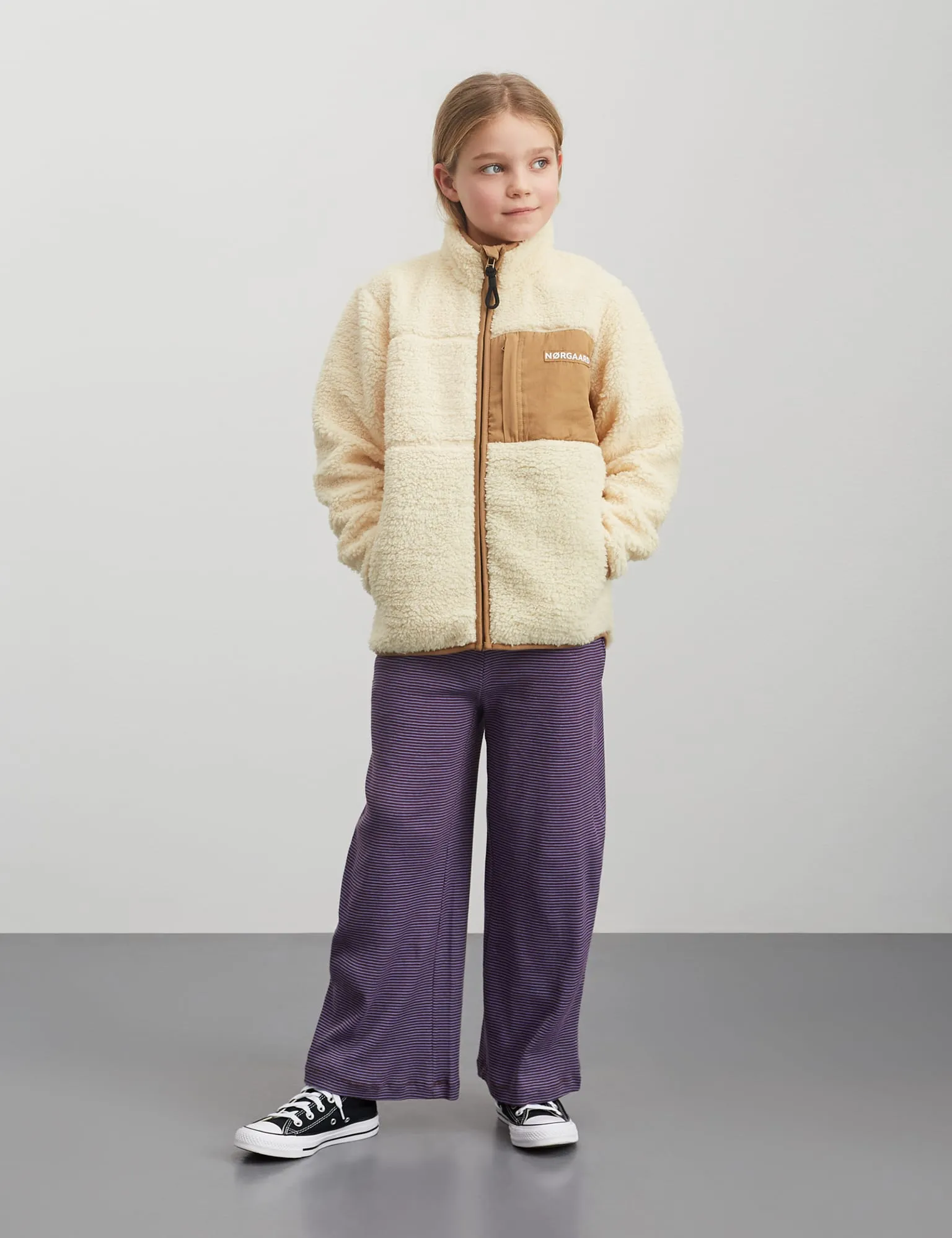 Teddy Fleece Jeffo Jacket, Vanilla Custard